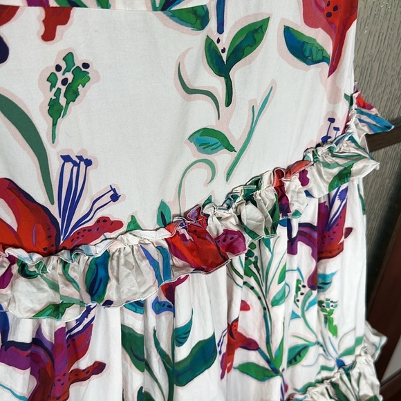 LA DoubleJ Red and Green Maxi Sundress with Flutter Sleeves - Picture 11 of 14